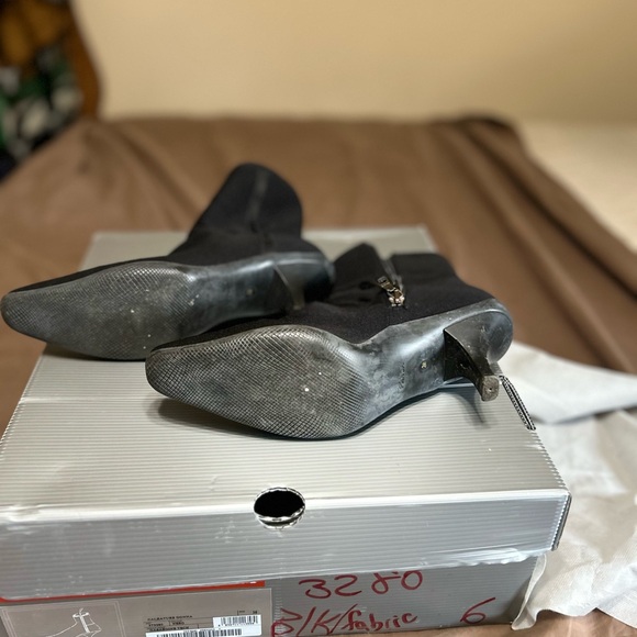 PRADA- Ankle Booties Black Suede Calzature Donna Camoscio 6 - Picture 3 of 6